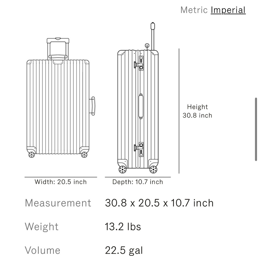RIMOWA LARGE CHECK IN Luggage - Picture 16 of 16
